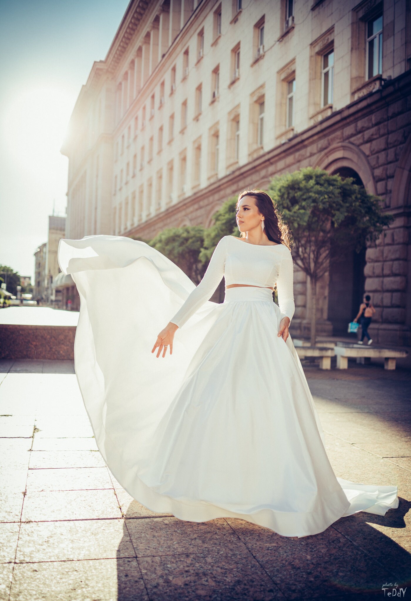 Elegant White Wedding Skirt Long bridal skirt Wedding Etsy