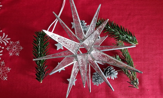 3D Weihnachtsstern mit 18-Punte, Weihnachtsstern in 3D Form, 3D Stern aus  Buntglas, Weihnachtsdeko, Wohndeko, Geschenk, Ornament - Etsy.de