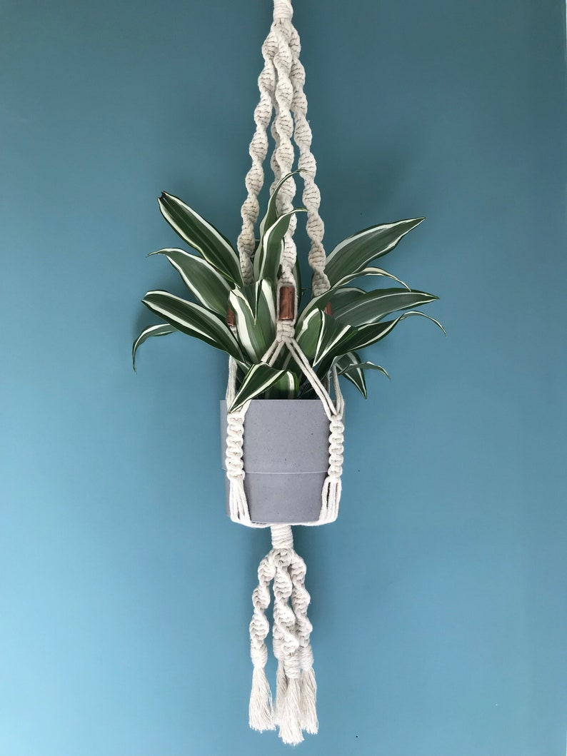 Macrame Plant Hanger Indoor Plant Pot Ceiling Plant Hanger Etsy