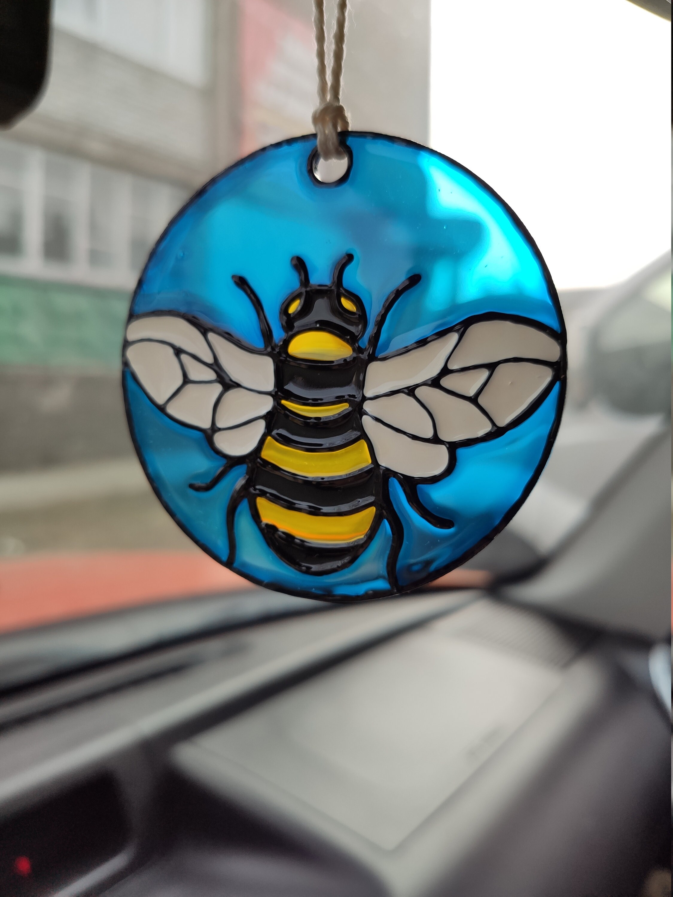Honey bee suncatcher for car Bee bedroom decor Mothers day Etsy