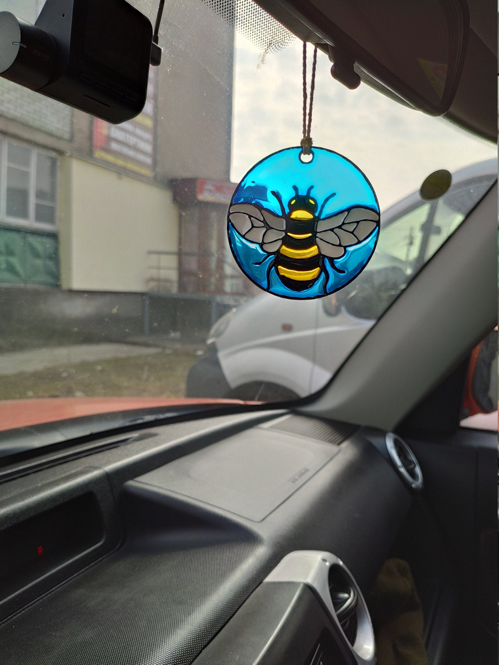 Honey bee suncatcher for car Bee bedroom decor Mothers day Etsy