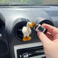 Goose air vent clip Needle felted farm animals car freshies Farmcore decor Car accessories for women Geese gift Goose love product logo