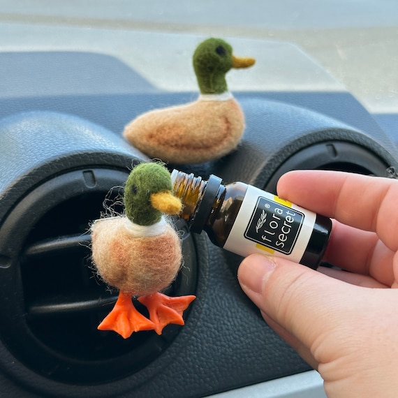 Mallard duck air vent clip Handmade wild bird car freshies Car accessories for women Duck lover gift