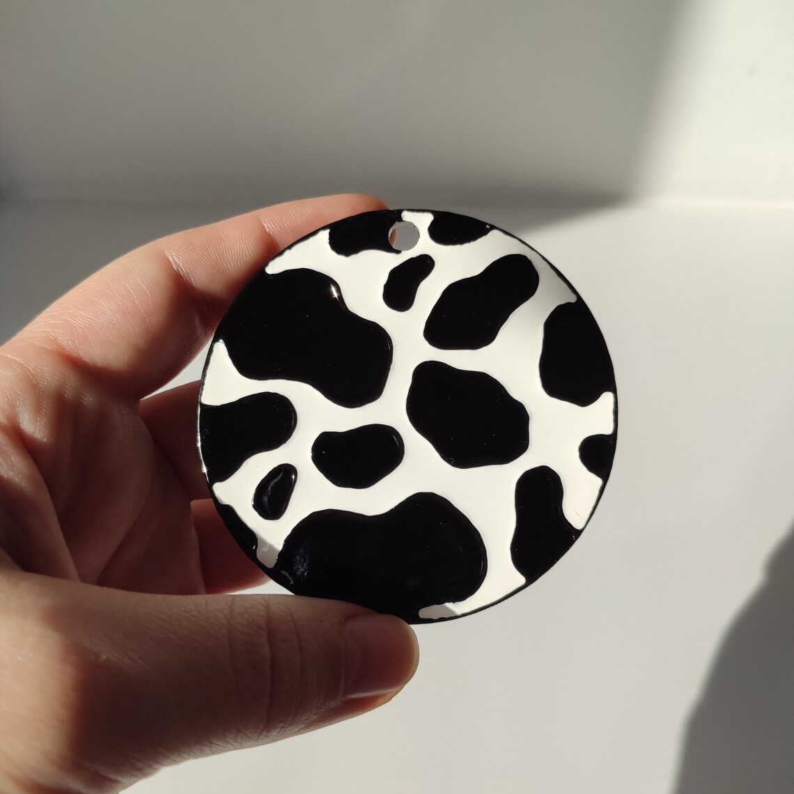 Cow print charm for car Western car accessories for women Car Etsy