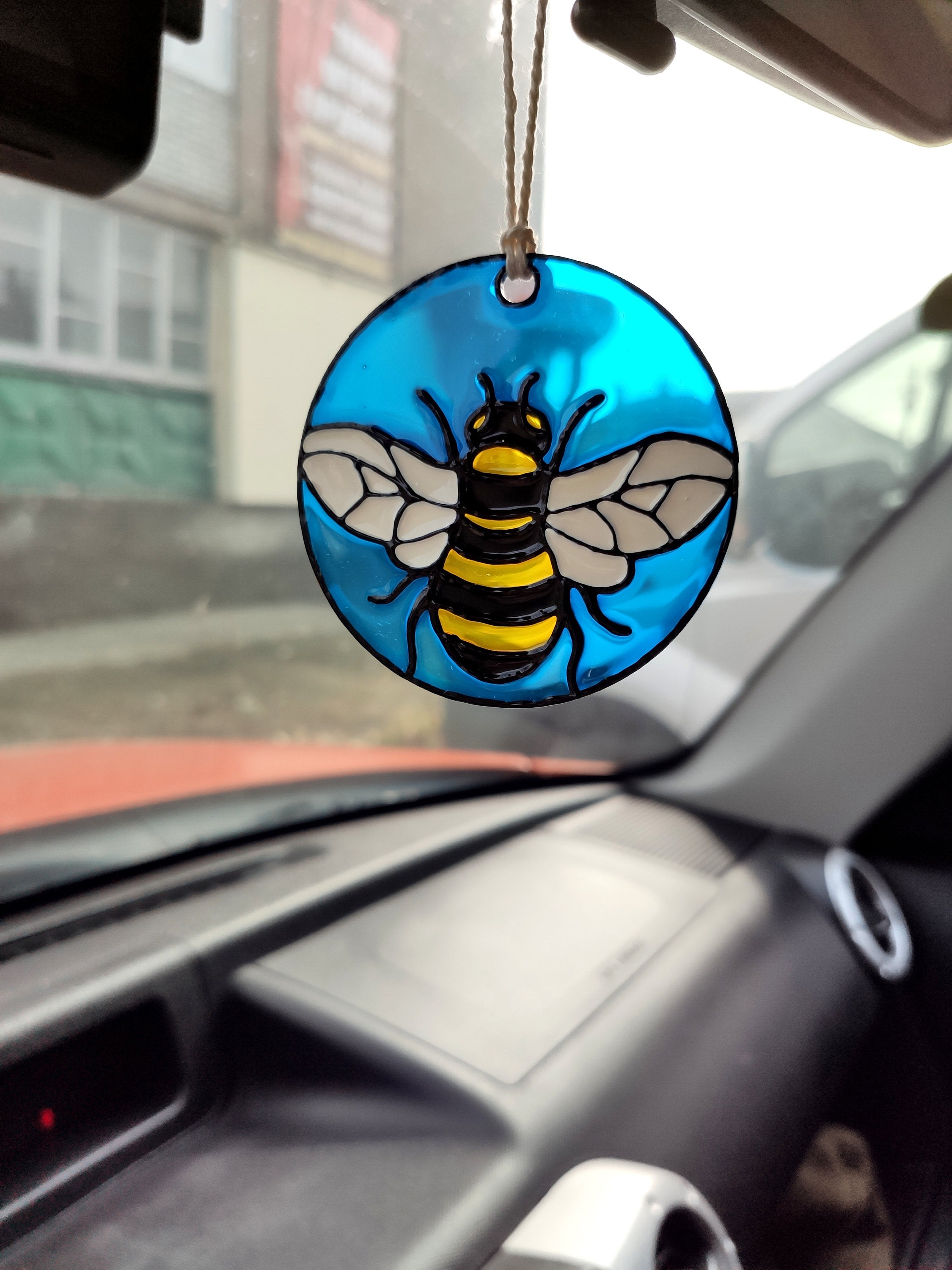 Honey bee suncatcher for car Bee bedroom decor Mothers day Etsy