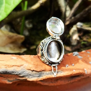 Beautiful Locket ring|Heart design Box Ring|925 Silver Plated Ring|Statement Box Ring |Halloween Gifts Christmas Gift|Rings|Locker Ring|