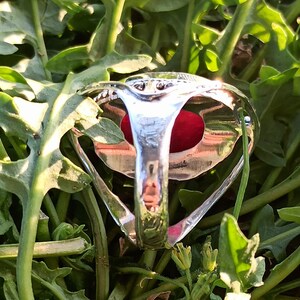 Beautiful Ruby Ring925 Sterling Silver Plated RingCocktail RingEngagement RingDainty RingPropose RingBridal Ring.Gift for her image 4
