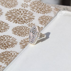 Coffin ring Locket ring ,Designer Box Ring ,Silver Plated Ring, Poisoner Ring, Coffin Locket ring , Cross Locket Ring| Rings, Openable Ring
