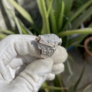 Coffin ring ,Box ring ,925 Sterling Silver Ring,Poisoner Ring, Coffin poison ring,Cross Box Ring|Halloween Day Gift Rings,Pill boxx