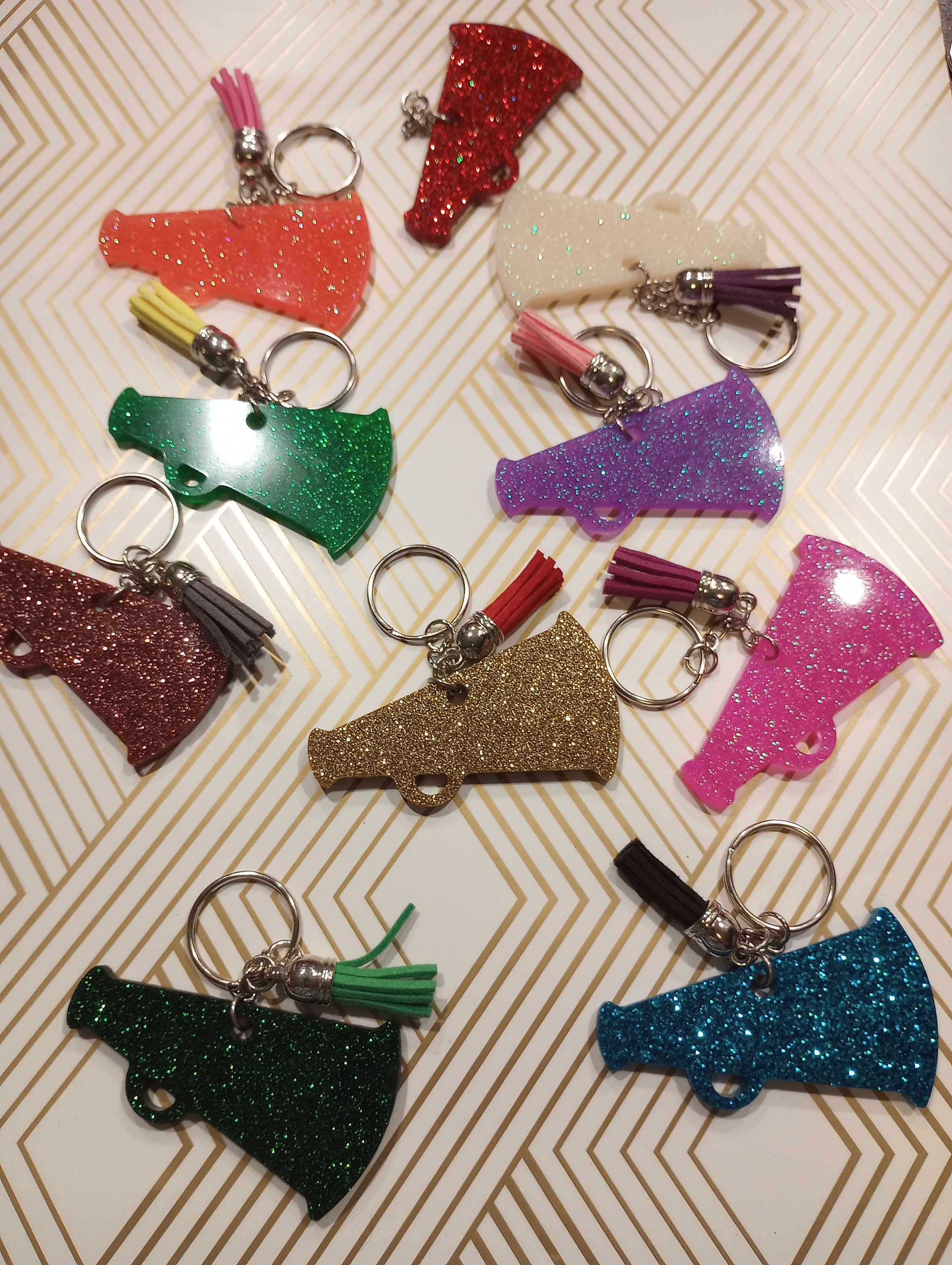 Acrylic megaphone best sale keychain