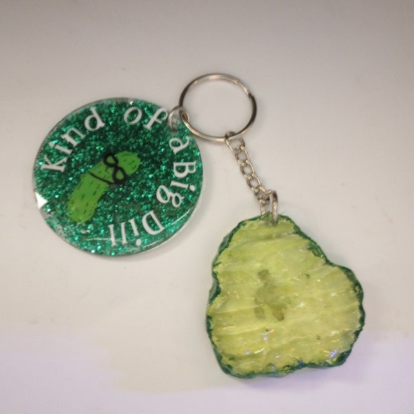 Pickle Keychain, Pickle Accessory, Pickle, Keychain, Food, Food Keychain, Gift, Stocking Stuffer, Pickle lovers, Dill Pickle
