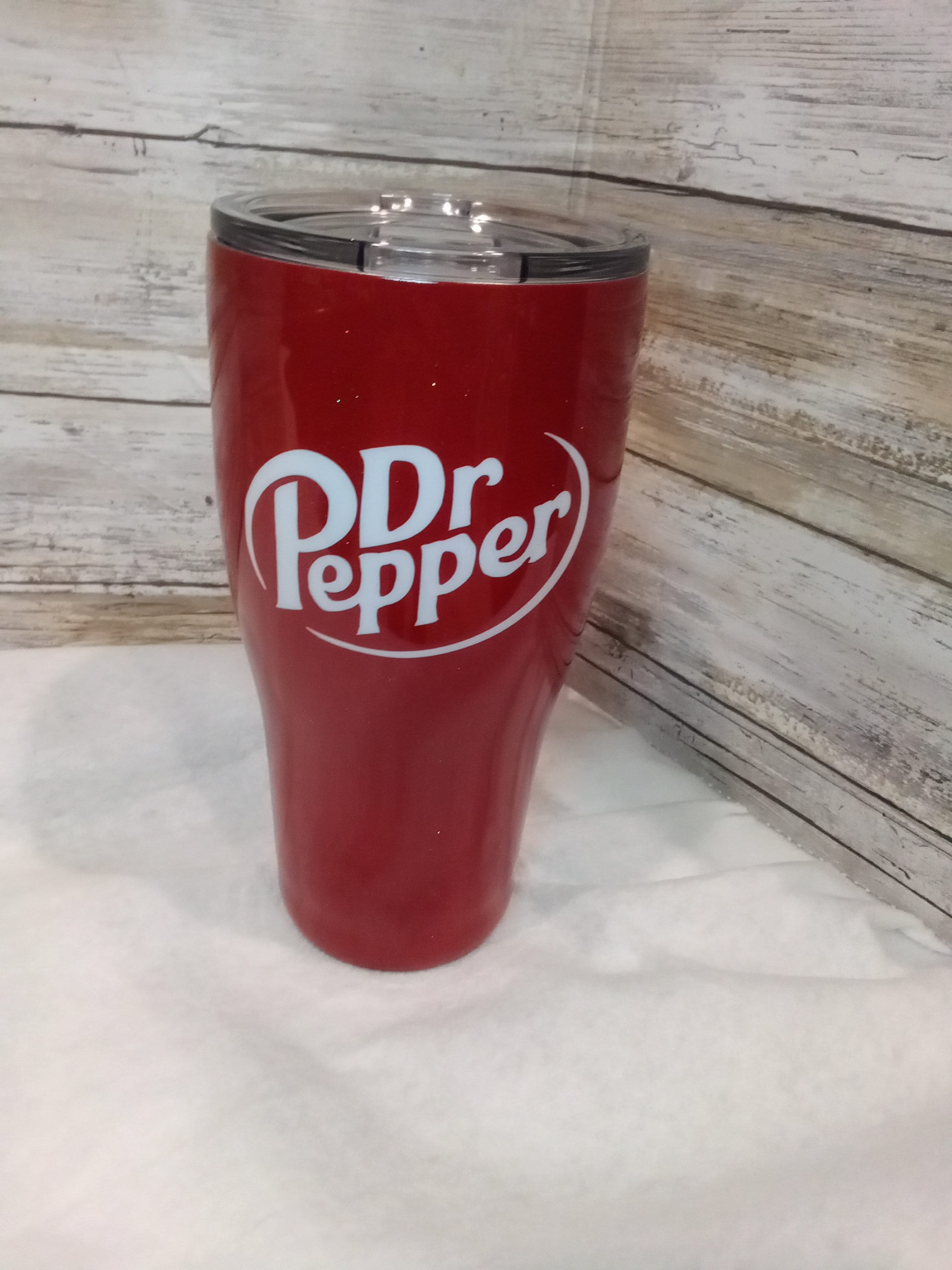 Dr Pepper w ice  Glitter tumbler cups, Stuffed peppers, Tumbler cups diy