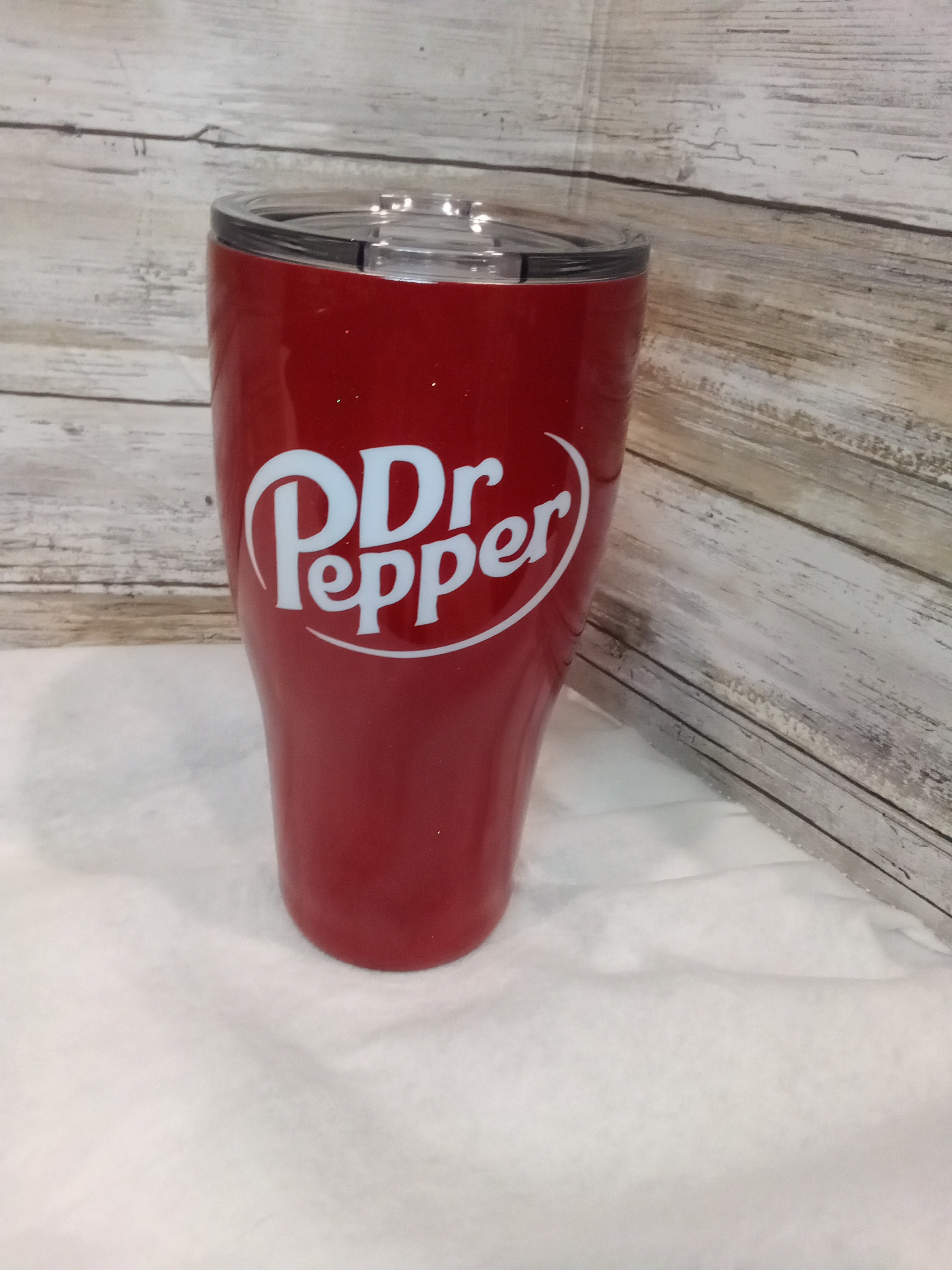 Dr. Pepper Tumbler/ Personalized Tumbler/ Glitter Tumbler/