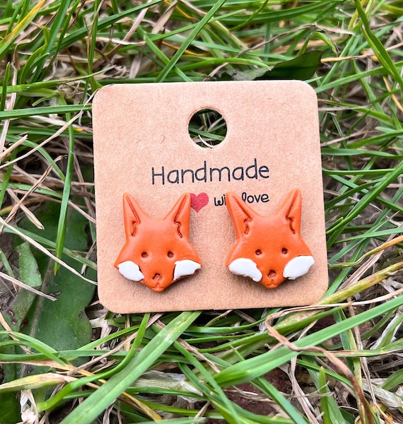 Etsy fox earrings hot sale