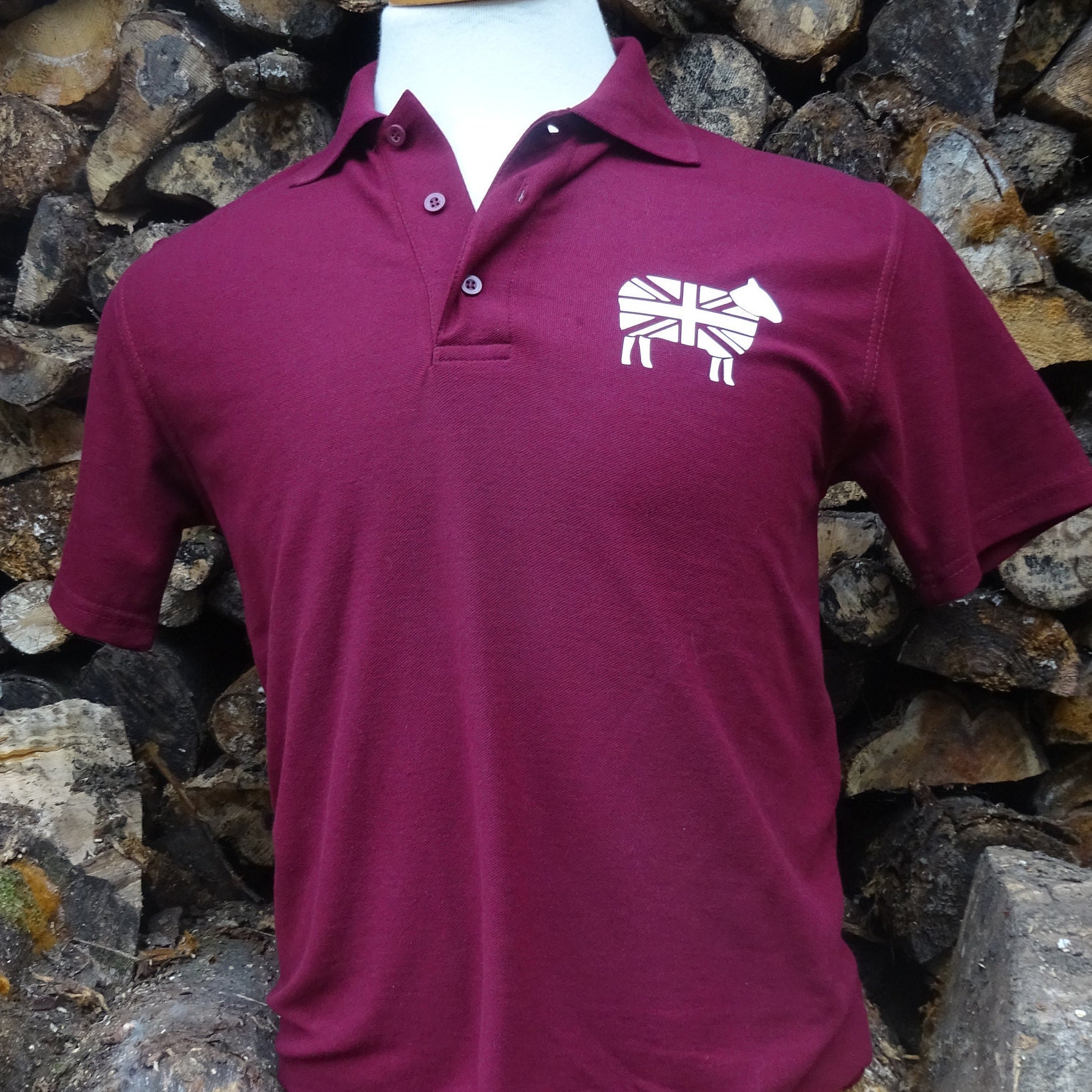 Proud Farmer Polo Shirt British Lamb Welsh Scottish Sheep Farmer Tshirt