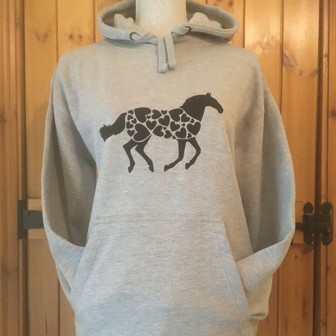 Horse Hoodie Pony Lover Horserider Horsey Girl Horsey Boy Jockey
