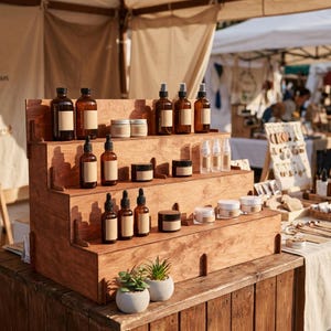 Présentoir en bois pour table,présentoir de vitrine,présentoir de table de vente au détail,présentoir de salon professionnel,présentoir de vente au détail,présentoir de salon d'artisanat image 12