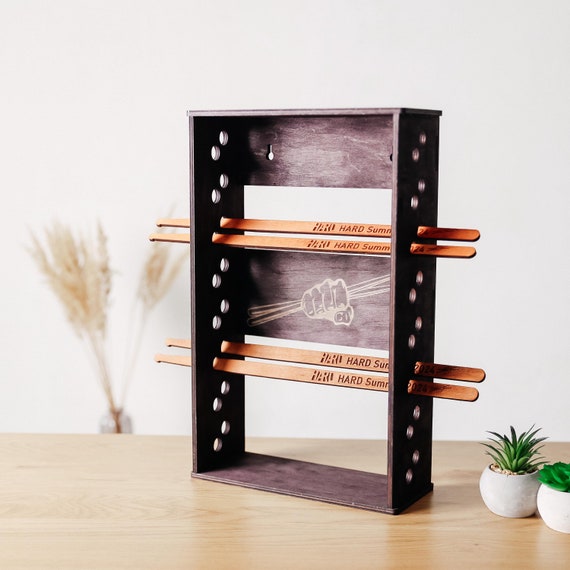 Personalized drumstick holder, Custom drumstick case, Drumstick holder display, Drumstick display wood, Drumstick stand, Drumstick storage