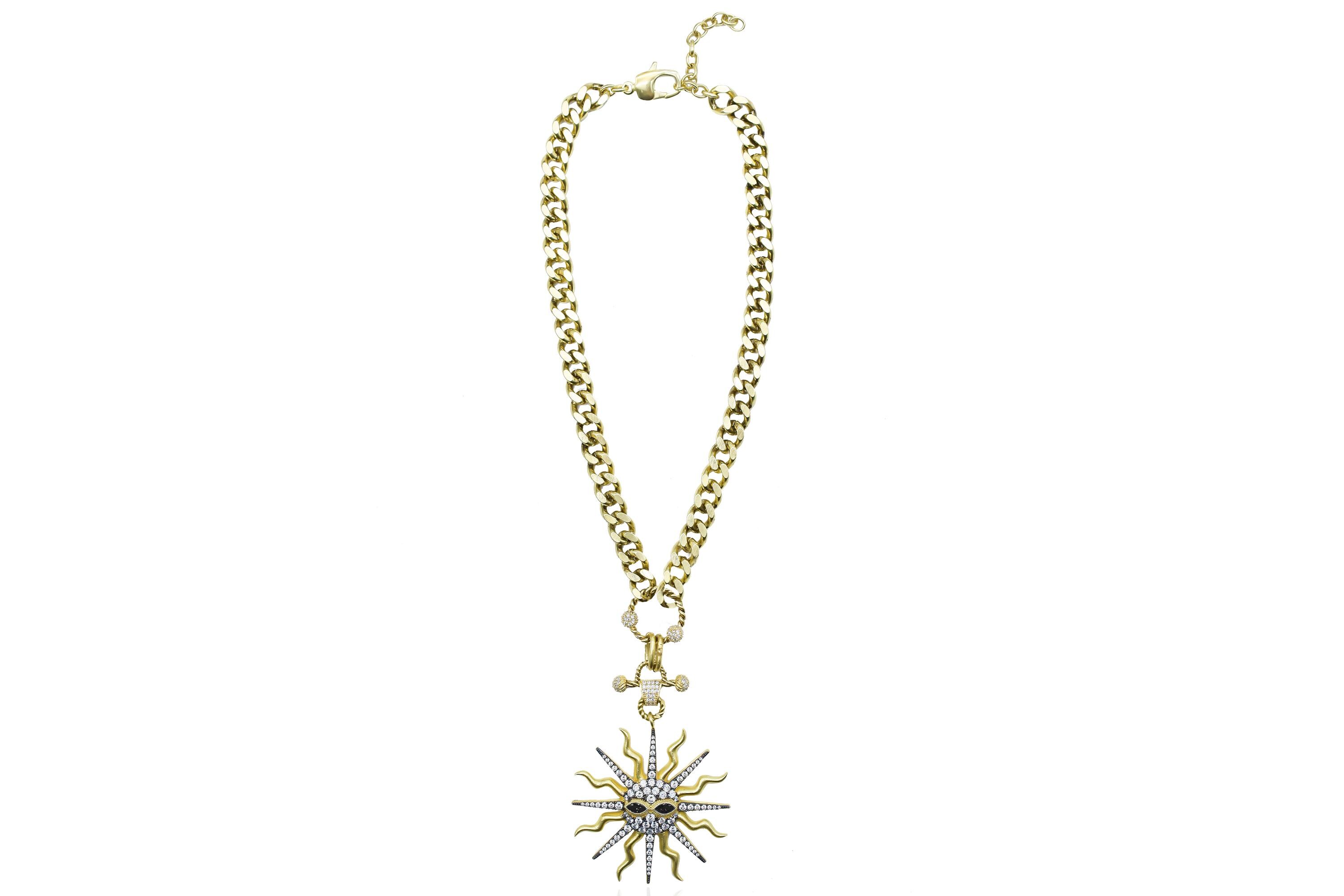 NEW!! Authentic Swarovski Sun Satin Pendant Necklace Amazon.com: Swarovski Sunshine Pendant White/Rose Gold  main image 3