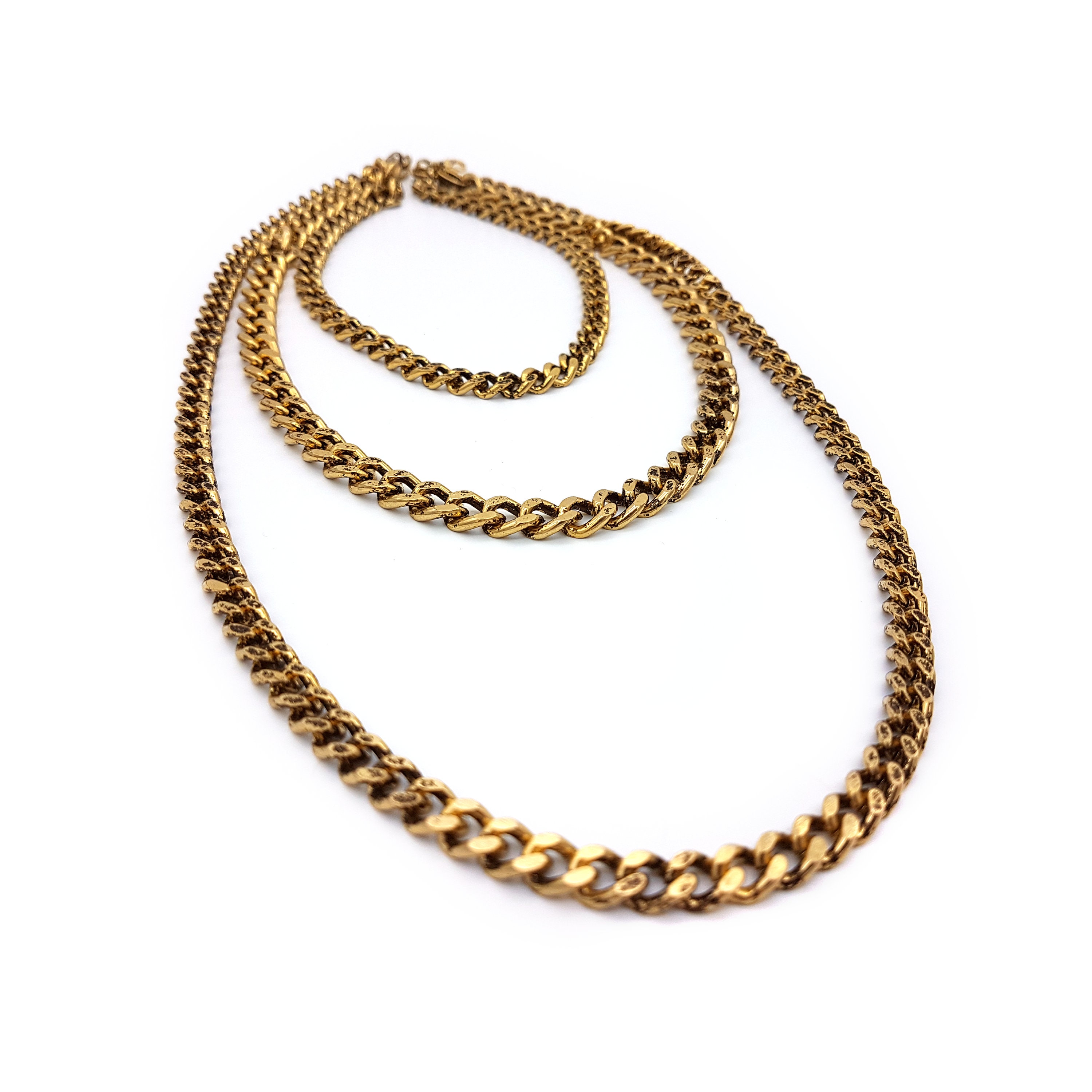 Strand Gold Plated Chain Necklace 