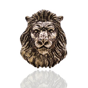 Chunky Gold Ring, Gold Adjustable Ring, Statement Ring, Gold Filled Ring, Lion King Ring, Handmade Ring, Handmade Jewelry