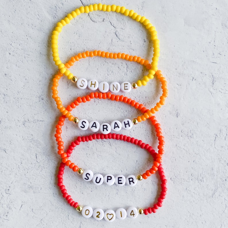 Personalized Name Bracelet // Seed Bead Name Bracelet // Seed Etsy