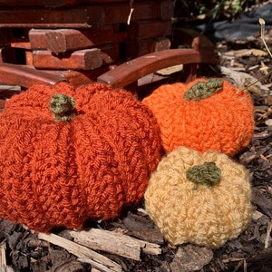 Handmade Crochet Pumpkins | Rustic Fall Autumn Decor | Halloween Decorations | UK SELLER | 3 Sizes Available