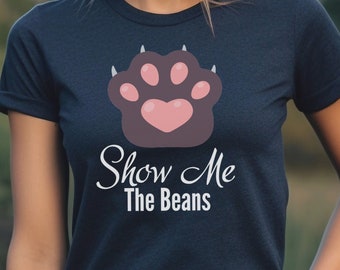 Funny Cat Toes Shirt for Cat Lover Funny Cat Toebeans T-Shirt Cat Mom Gift Tshirt Funny Cat Dad Shirt Gift