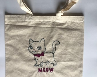 Totebag handmade embroidery