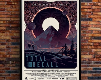 TOTAL RECALL Movie PHOTO Print POSTER Textless Film Art Arnold Schwarzenegger 01