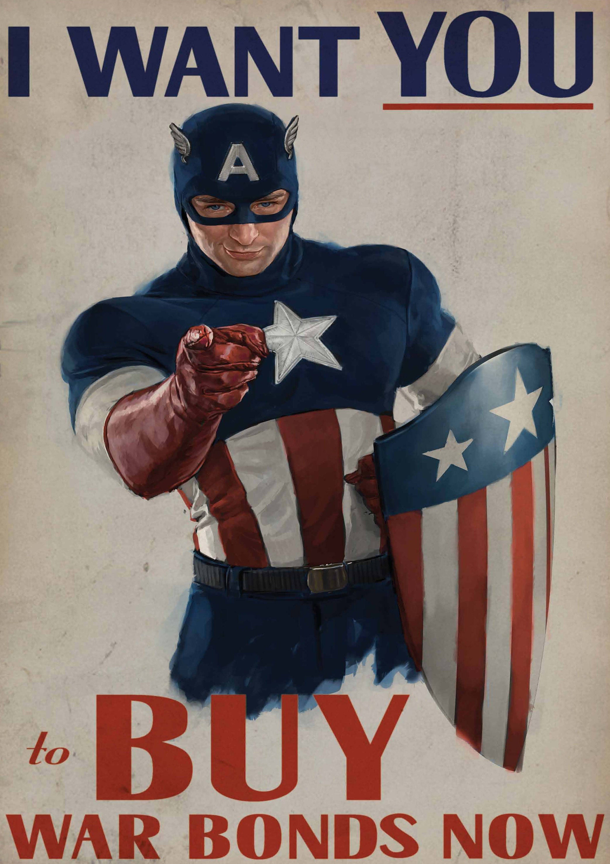 I Like To Be In America Captain America I Want You To Buy War Bonds Now Propaganda | Etsy