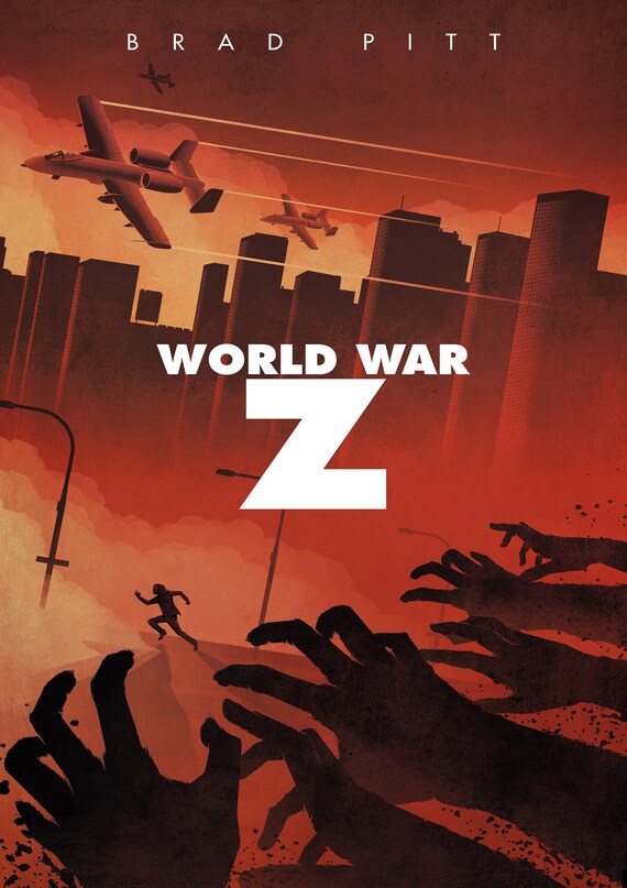 World War Z Alternative Artwork Minimal Movie Cover Art Poster Etsy
