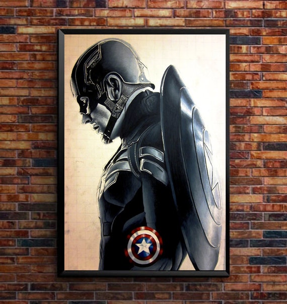 Captain America Winter Solr Drawing Home Decor Art Poster Ireland - Captain America Home Decor Captain America Winter Solr Drawing Home Decor Art Poster Ireland - Captain America Home Decor