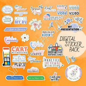 Service and Public Witnessing Digital Sticker Pack