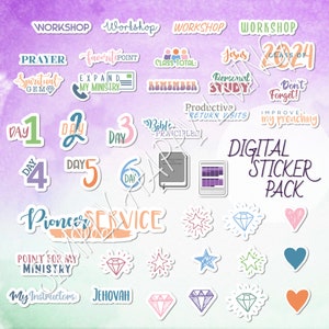 Pioneer Service School Digital Sticker Pack