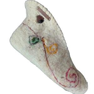 Warm Felted Wool Slippers Easy Slip On Healthy House Shoes Mother&#39;s Birthday Gift Uninque Healing Phenomenon