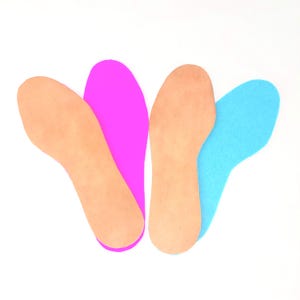 Organic Wool and Leather Insoles Reversible Felt Shoes Inserts Women&#39;s Shoes Inserts Woolen Bootbed for Boots Liners Natural Footwear