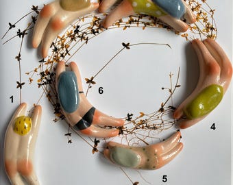 ETSY'S PICK! Handmade porcelain magnet and cutlery rest super special "Swimming" by Junty (2026)