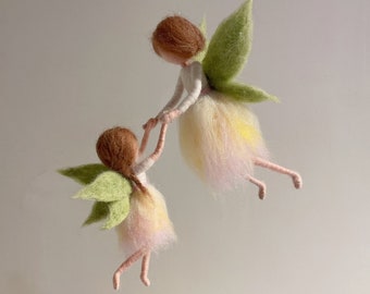 Handmade "Mother & daughter " special, exquisite birthday and Christmas gift wool felted