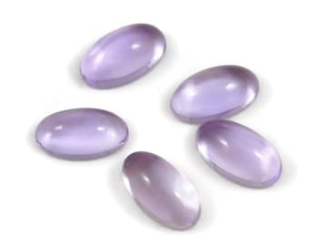 Lavender Pink Amethyst Cabochon: Long Oval Gemstone (5x10-9x18mm)