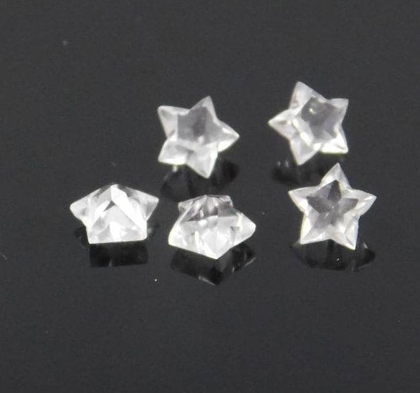 Crystal Quartz Faceted Star Shape Gemstone Fancy Shape Gemstones ...