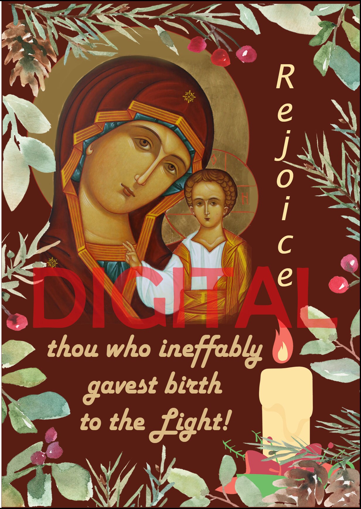 Easter Orthodox icon Greeting Card DOWNLOAD Printable Wall Art Etsy