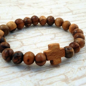 Olive wood Ukraine prayer bracelet Orthodox Rosary monastery blessed Adult Baptism gift Christian gift Religious Holy Land souvenirs