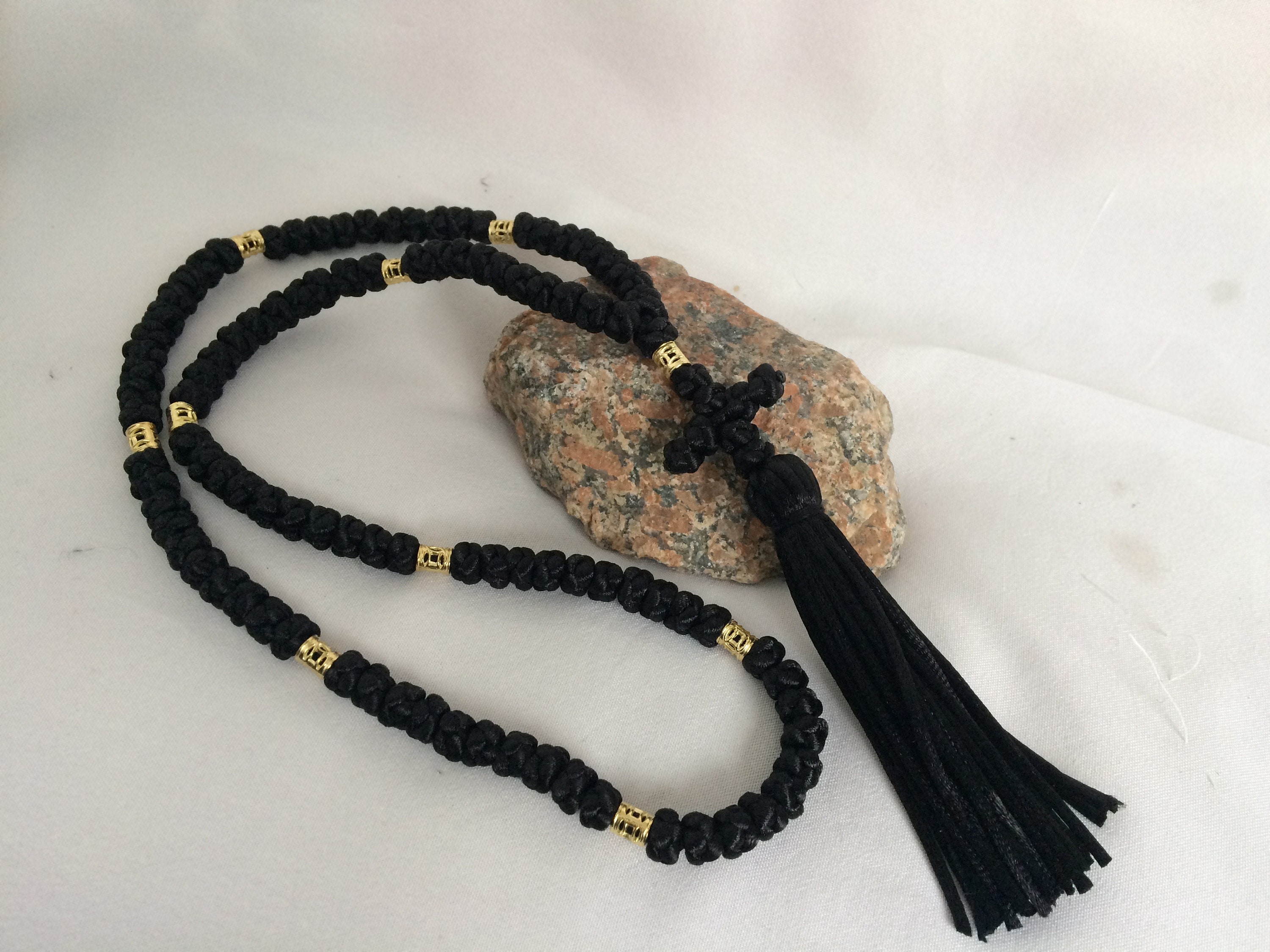 Orthodox Christian Prayer Rope No Beads Ukraine Chotki Black