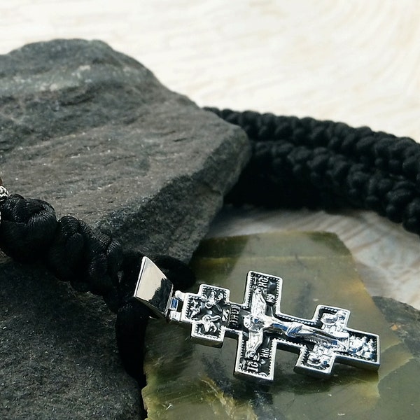 Chotki 50/100/150/300 knots Ukraine Prayer Rope Orthodox three bar cross komboskini christian Rosary Brojanica monastery Adult Baptism gift