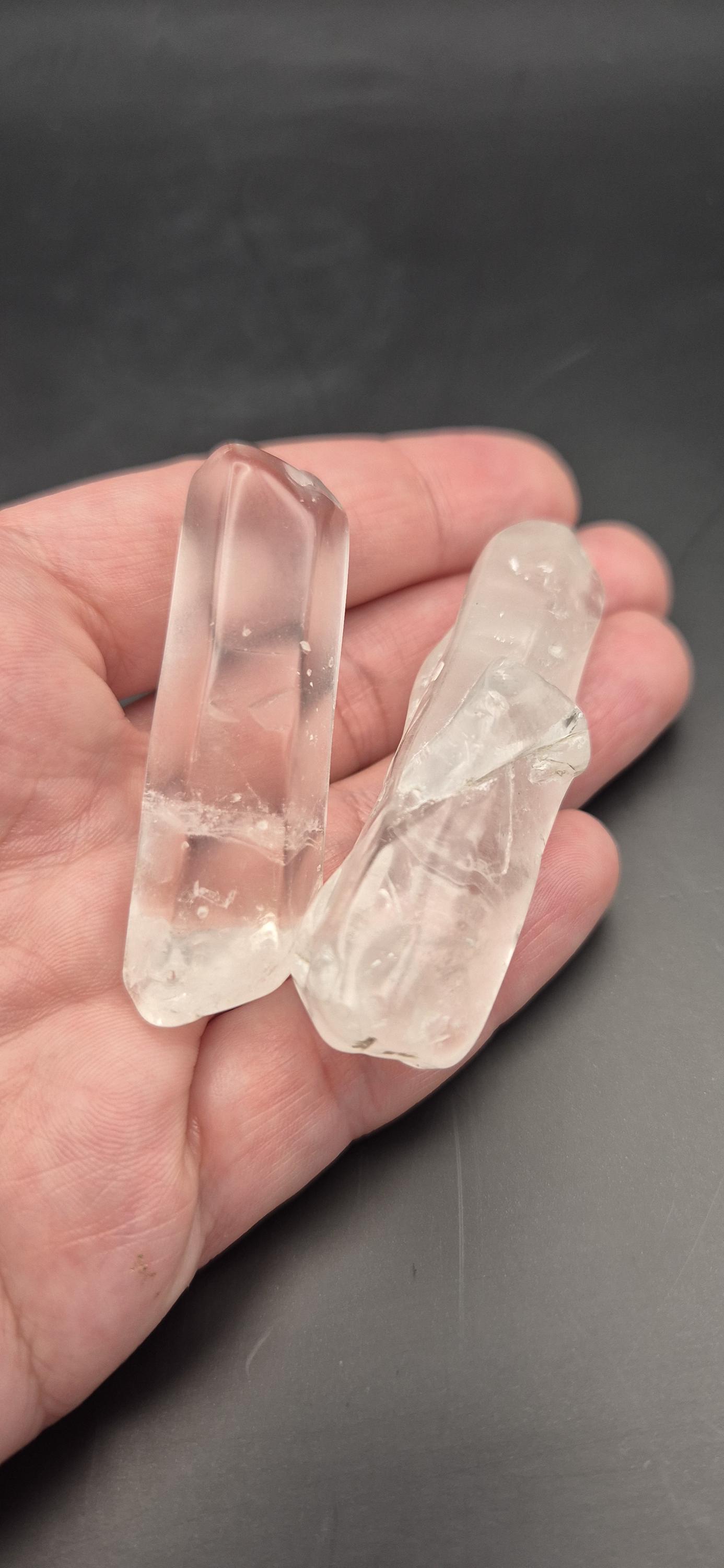 Juego de puntas de cristal de cuarzo transparente natural: piedras  curativas en bruto para la energía, la meditación y el equilibrio de los  chakras., image size:1386x3000