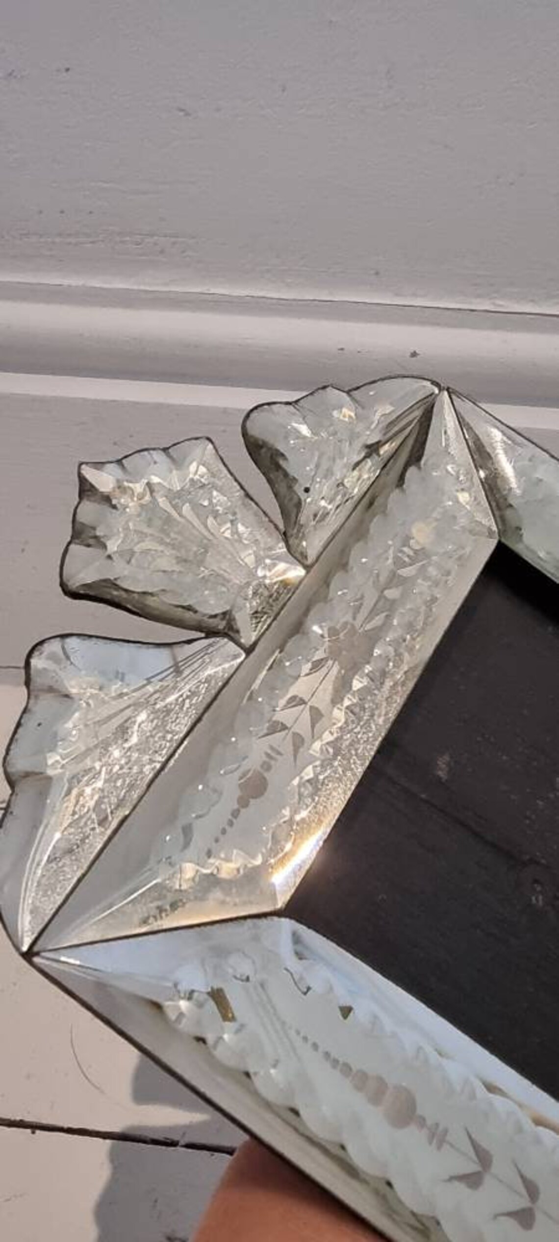 Vintage Glass Photo Frame. Etsy