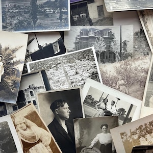 20 cartes postales photo vintage en noir et blanc / Sélection aléatoire / Parfaite pour les collages, l'art, la décoration, les cadeaux, les journaux, l'artisanat, la fabrication de cartes, etc.