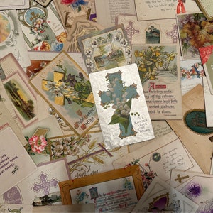20 vintage Postkarten RELIGIOUS OSTERN — am meisten benutzt oder abgestempelt, perfekt für Geschenke, Dekor, Basteln, Eierbaum, Scrapbooking, Journals