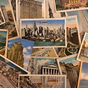 10 vintage NEW YORK CITY postcards, unused and ready to be mailed, perfect for save the dates, holiday messages, decorating, gifts